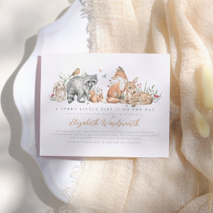 Budget Elegant Woodland Forest Dieren Baby shower