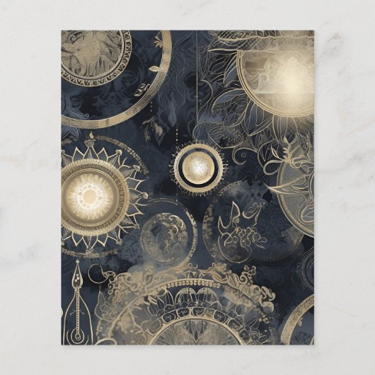 Budget Elegant Zilver Goud Hemelbruiloft (Achterkant)