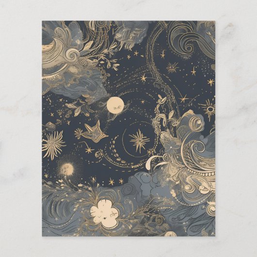 Budget Elegant Zilver Goud Hemelbruiloft (Achterkant)