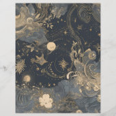 Budget Elegant Zilver Goud Hemelbruiloft Flyer (Achterkant)