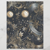 Budget Elegant Zilver Goud Hemelbruiloft Flyer (Achterkant)