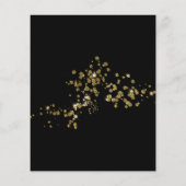 BUDGET Elegant Zwart Goud Confetti Volwassen Verja (Achterkant)