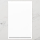 Budget elegant zwart-wit trouwmenu flyer (Achterkant)