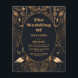 Budget Elegante Art Deco Peacocks Bruiloft<br><div class="desc">Introductie van onze elegante Art Deco bruiloft uitnodiging! Deze uitnodiging geeft de glamour van de Art Deco-stijl prachtig weer, met geometrische en details die een weelderige en stijlvolle touch aan uw trouwbriefpapier toevoegen. Het zet de toon voor een bruiloft gevuld met luxe en verfijning. Dit is wat onze Elegant Art...</div>