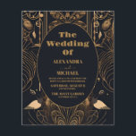 Budget Elegante Art Deco Peacocks Bruiloft<br><div class="desc">Introductie van onze elegante Art Deco bruiloft uitnodiging! Deze uitnodiging geeft de glamour van de Art Deco-stijl prachtig weer, met geometrische en details die een weelderige en stijlvolle touch aan uw trouwbriefpapier toevoegen. Het zet de toon voor een bruiloft gevuld met luxe en verfijning. Dit is wat onze Elegant Art...</div>