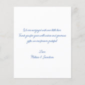 Budget Elegante Baby Fotocollage Dank u geboorte (Achterkant)