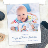 Budget Elegante Baby Fotocollage Dank u geboorte
