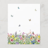 Budget Elegante Bloemen 40e Verjaardagsfeest (Achterkant)