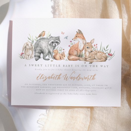 Budget Elegante Bosdieren Baby Shower