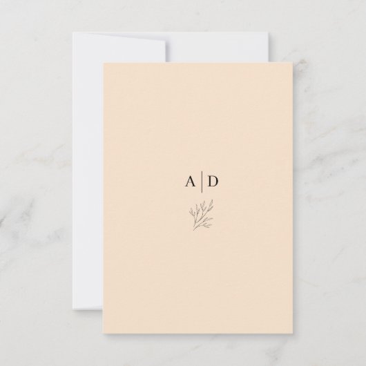 Budget Elegante bruiloft Dank u kaarten (Achterkant)