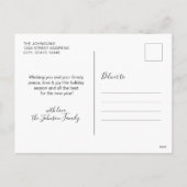 Budget Elegante Collage 5 Foto Kerst Briefkaart (Achterkant)