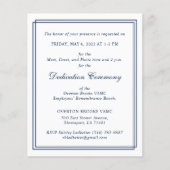 BUDGET Elegante Dubbele Rand Monogram Navy Aangepa (Voorkant)