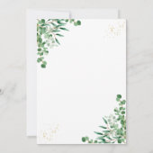 Budget Elegante Eucalyptus Verlaat Vrijgezellenfee Kaart (Achterkant)