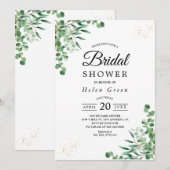 Budget Elegante Eucalyptus Verlaat Vrijgezellenfee Kaart (Voorkant / Achterkant)