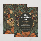 Budget Elegante Floral Art Nouveau Bruiloft (Voorkant / Achterkant)