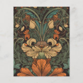 Budget Elegante Floral Art Nouveau Bruiloft (Achterkant)