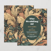 Budget Elegante Floral Art Nouveau Bruiloft (Voorkant / Achterkant)