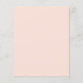 Budget Elegante Formele Roze Trouw Uitnodiging (Achterkant)