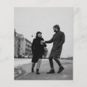 Budget Elegante foto Bruiloft Zwart Save The Date (Achterkant)