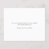 Budget Elegante Foto Huwelijk Opslag De Datum (Achterkant)