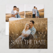 Budget Elegante Foto Huwelijk Save The Date (Voorkant / Achterkant)