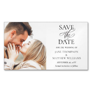 Budget Elegante Foto Save the Date Magneten