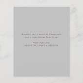 Budget Elegante Geboorte Vrolijk Kerstfeest Kaart (Achterkant)