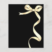 Budget Elegante Gold Bow Sweet Girl Baby shower (Achterkant)