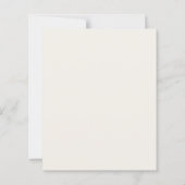 Budget Elegante Gouden Script Ivoor Trouw Uitnodig (Achterkant)