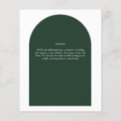 BUDGET Elegante groene typografie Huwelijk (Achterkant)