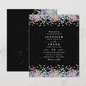 Budget Elegante Holografische Glitter Zwarte Bruil (Voorkant / Achterkant)