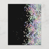 Budget Elegante Holografische Glitter Zwarte Bruil (Achterkant)