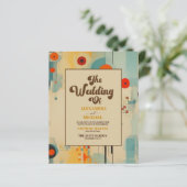 Budget Elegante Mid Century Bloemenbruiloft (Staand voorkant)