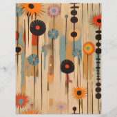 Budget Elegante Mid Century Bloemige Bruiloft Flyer (Achterkant)