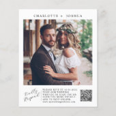 Budget Elegante minimalistische details QR foto br (Achterkant)