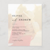 Budget Elegante minimalistische foto bruiloft uitn (Voorkant)