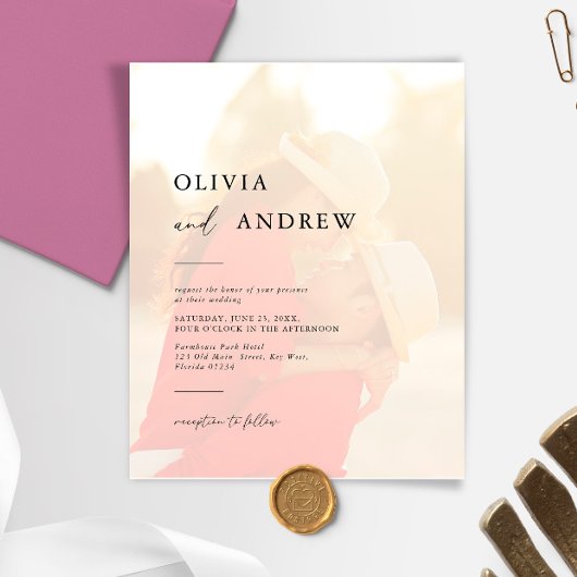 Budget Elegante minimalistische foto bruiloft uitn