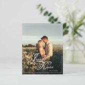 BUDGET Elegante QR-code Alles in één foto bruiloft (Staand voorkant)