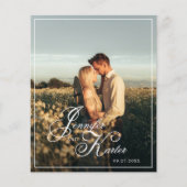 BUDGET Elegante QR-code Alles in één foto bruiloft (Voorkant)