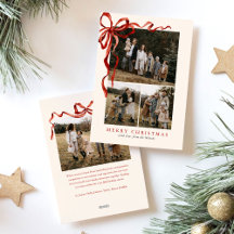 Budget Elegante Rode Strik Kerst Vier Foto