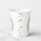 Budget Elegante Roze Bruiloftsfeest Papieren Beker (Links)
