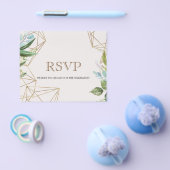 Budget/Elegante/RSVP-kaart. Folder. Flyer (Enkel)