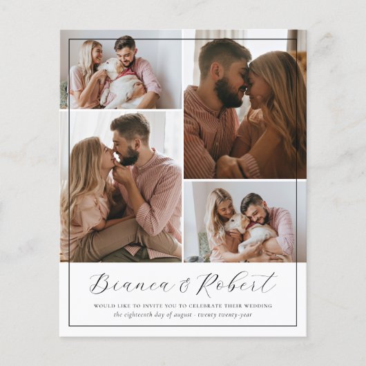 Budget Elegante Script Minimalistische 5 Foto's Tr (Voorkant)