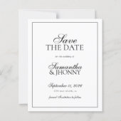 BUDGET Elegante Script Rand Foto Huwelijk (Voorkant)