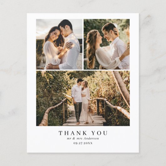 BUDGET Elegante stoffige roze monogram foto bruilo (Voorkant)