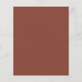 Budget Elegante Terracotta Script Save the Date (Achterkant)