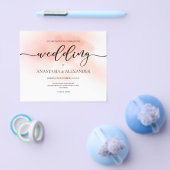 BUDGET/Elegante trouwuitnodiging. Uitnodiging Flyer (Enkel)