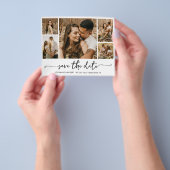 Budget Elegante Typografie Collage Save The Date Flyer (Hand)
