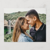 Budget Elegante Typografie Collage Save The Date Flyer (Achterkant)