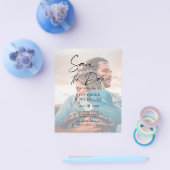 Budget Elegante Typografie Foto Opslaan De Datum Flyer (Enkel)